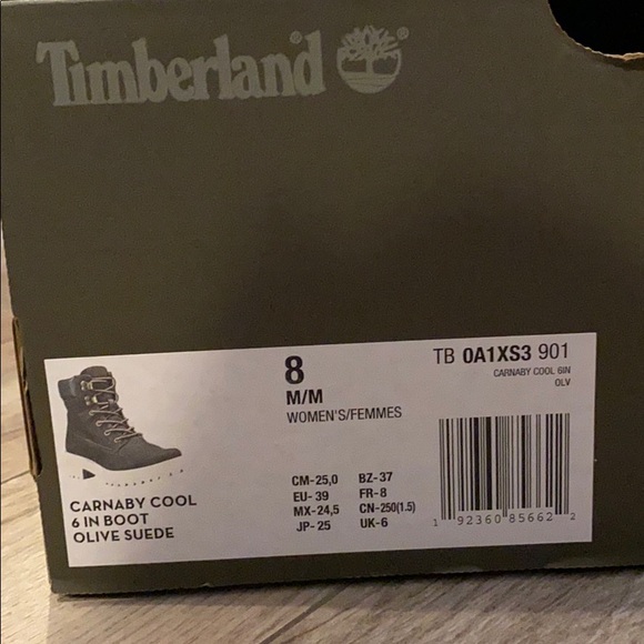 Timberland Women’s Carnaby Cool Olive Boots - Picture 9 of 9